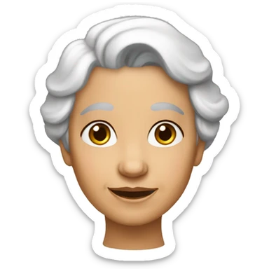 Iaia Angelines old woman 82 years sticker