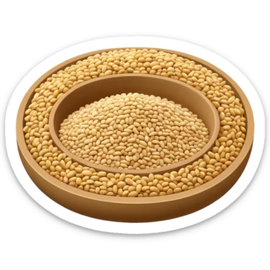 a bunch of sesame seeds sticker