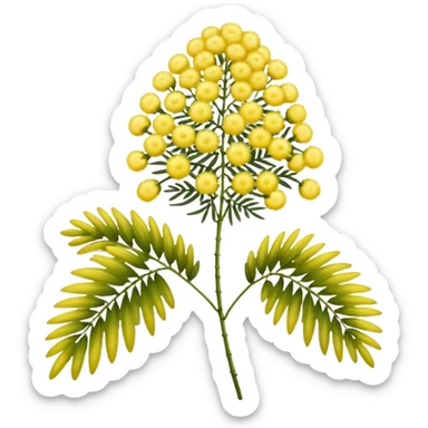 Mimosa flower  sticker