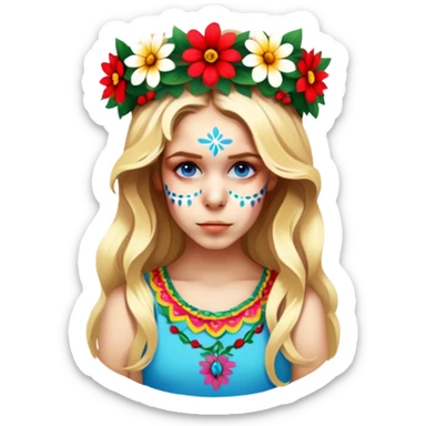 Flower-Crowned Dancer sticker