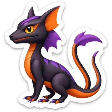 Salandit-Noibat-Litten-Hybrid (Full body) sticker