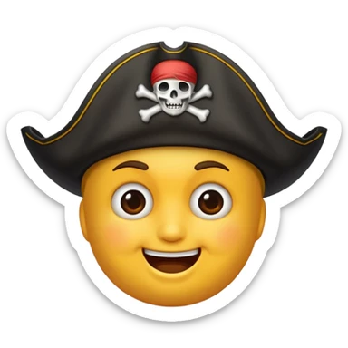 Make an emoji for pirates sticker