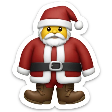 Santa with Bavaria leather close sticker