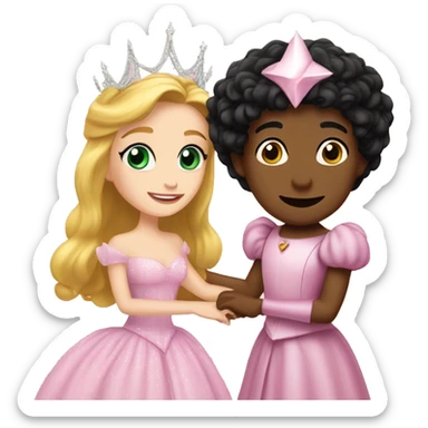 Glinda and elpbaha sticker