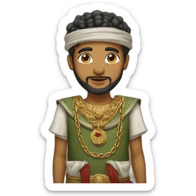 Maghrebi with guard and wearing a chain sticker