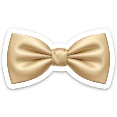 Nœud papillon beige sticker