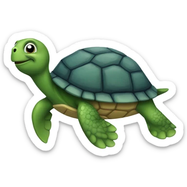 Turtle sea Waves  sticker