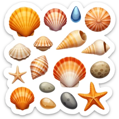 beach elements sticker