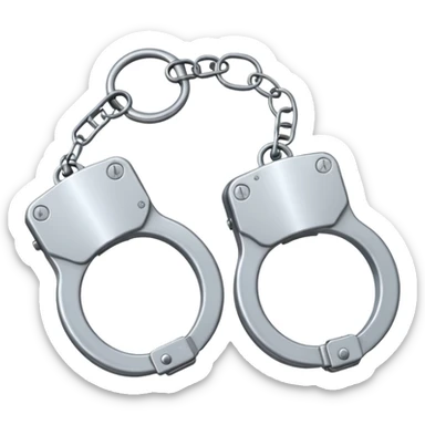 police handcuffs sticker