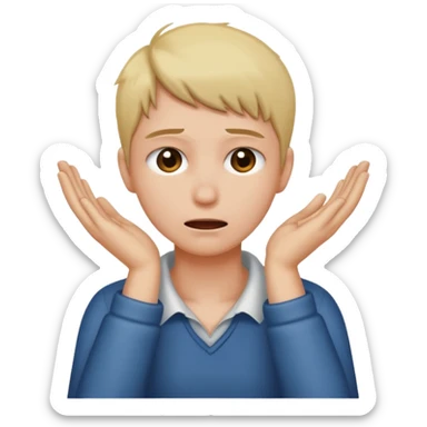 Person grabbing their neck with both hands sticker