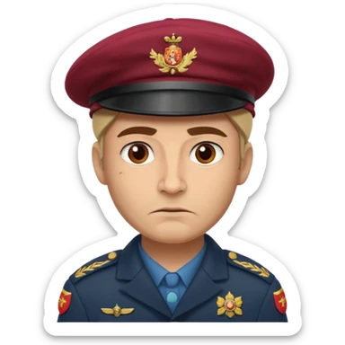 legionario del et español con mi cara  sticker