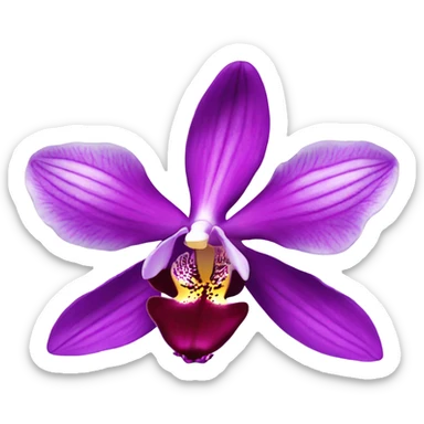 Orchid flower  sticker