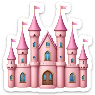 Little Pink castle sticker