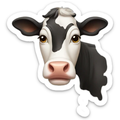 a proud cow sticker