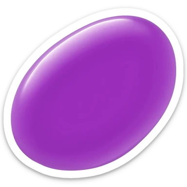 Jelly belly purple jelly bean sticker