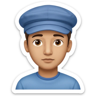  Fait un jeune indien pas trop beau avec un léger surprise un double menton et une casquette sur la tete sticker