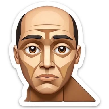 Gualdim Pais templar in cubism mode sticker