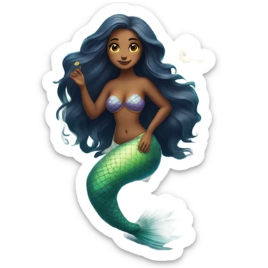 mermaid of the sea no woke sticker