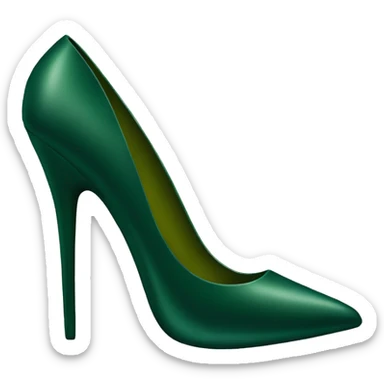 Dark green stiletto  sticker