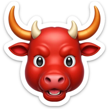 bull emodji sticker