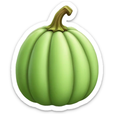 Pistachio green pumpkin sticker