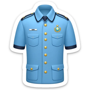 Círculo completamente celeste con un ✔️ de color blanco en su interior  sticker