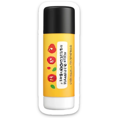 lip balm with label sticker