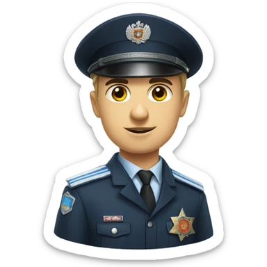 Russian police  sticker