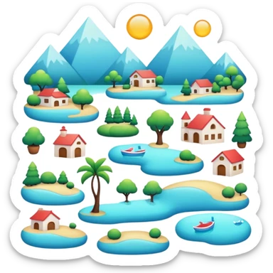 aesthetic-scenery-Decorations sticker