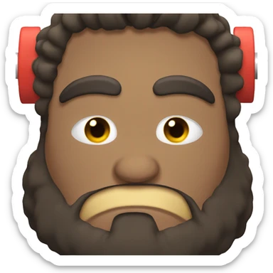 olympic weightlifter, angry sticker