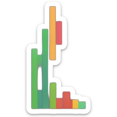 Bar graph sticker