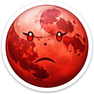 Blood moon  sticker