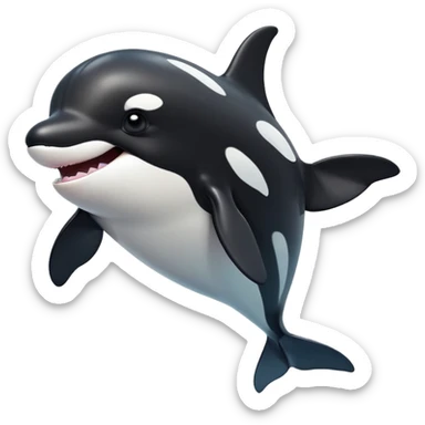 cinematic-comical-orca-portrait-emoji,-head-tilted-dramatically-with-an-exaggeratedly-shocked-expression,-featuring-a-sleek-black-and-white-body-with-wide,-comically-expressive-eyes-full-of-playful-disbelief-and-animated-flippers,-simple sticker