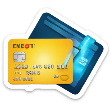 credit card being swiped through microchips sticker