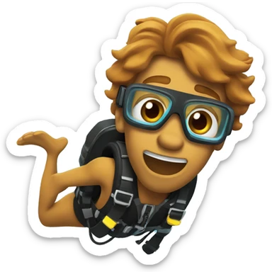 Scooby doo scuba diving sticker