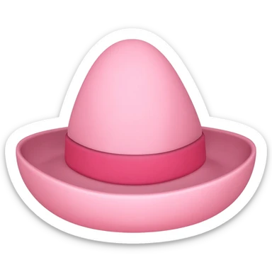 Pink sombrero sticker