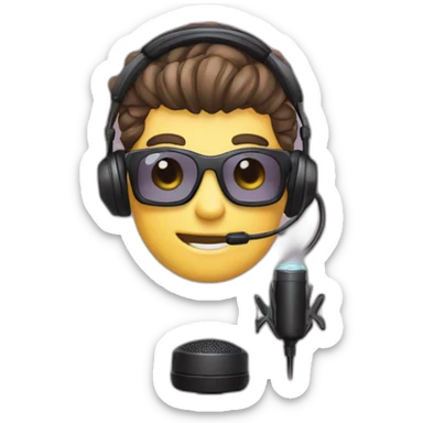 gamer , livestreaming , mic , gaming , computer sticker