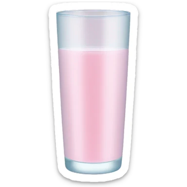 pale pink water tumbler sticker