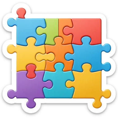 PUZZLE PIECES sticker