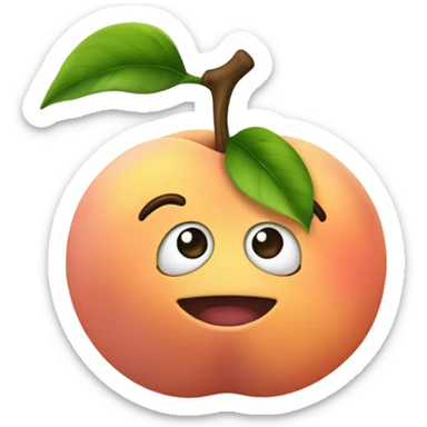 Peach clin d’œil  sticker