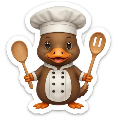 platypus cook sticker
