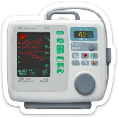 Blood pressure monitor in an intensive care unit  sticker