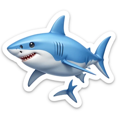 Shark with a top ask sticker
