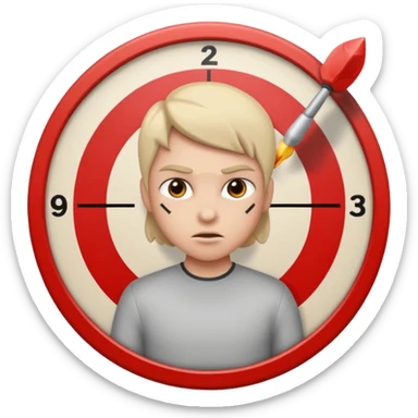 Hitting the correct target. 3 times in a row sticker