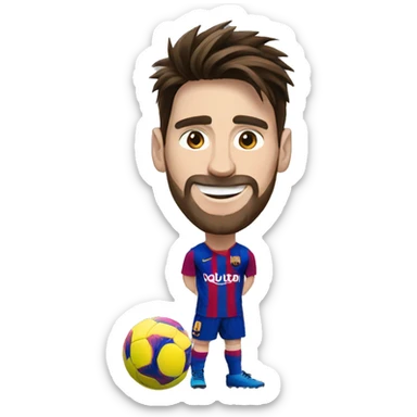 messi voley sticker