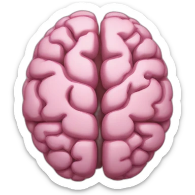 aesthetic brain logo sticker