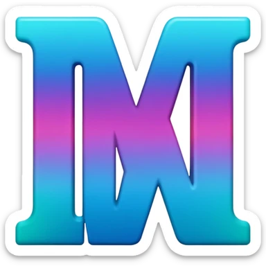 miami logo with letters MIA sticker