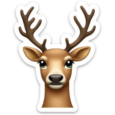 glamour reindeer  sticker