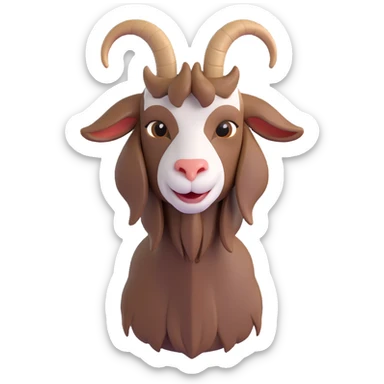 A goat sticker