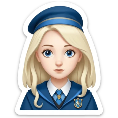 Penelope Clearwater in harry potter, wear hogwarts Ravenclaw uniform sticker